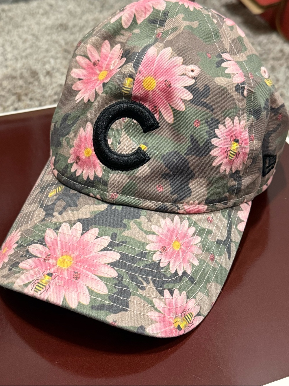 Chicago Cubs Pink Daisy Women’s Baseball Cap 9Twenty